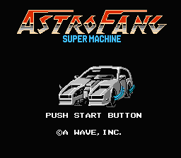 Astro Fang : Super Machine — Title screen